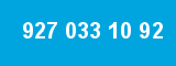 927 033 10 92